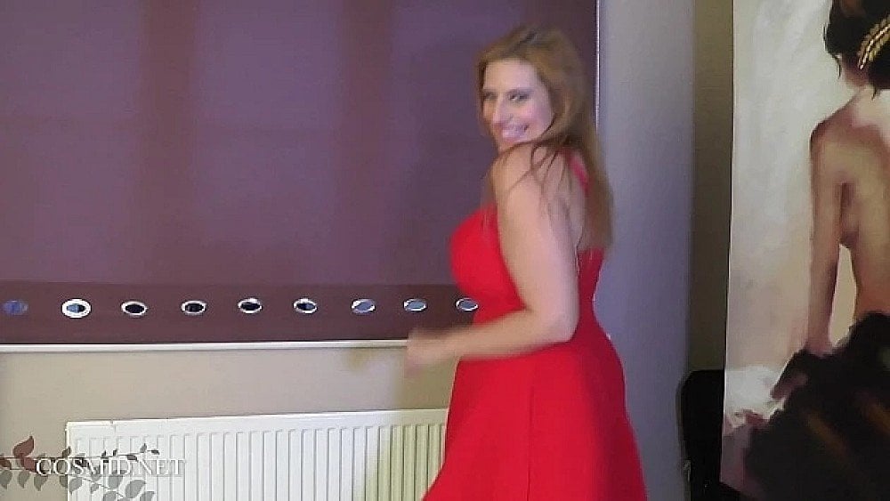 cosmid ellie red dress