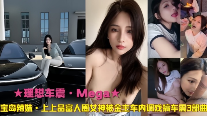 【理想车震·Meg﻿a】宝岛辣妹上上品富人圈女神被金主车内调戏搞车震3部曲<script src=